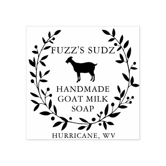 Zollfahnmilch Gummistempel (Prägung)