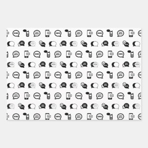 ZOLLFARBE GESCHENKPAPIER SET