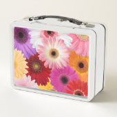 Zollformales Monogramm-Daisy-Metal-Lunch-Box Metall Brotdose (Rückseite)