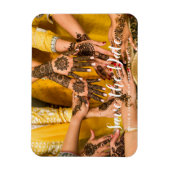 Zollfoto Indianerhenna Save the Date Magnet (Vertikal)