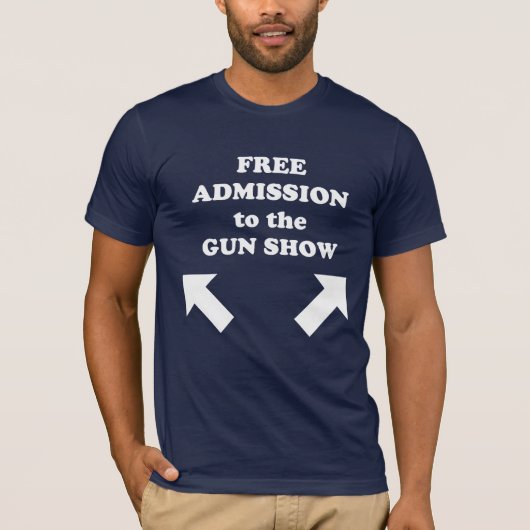 Zollfreie Einfuhr in die Gewehr-Show T-Shirt (Vorderseite)