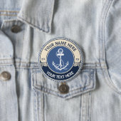 Zollfreie nautische Anker-Seil-Rahmen Button (Beispiel)