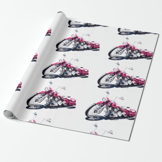 Zollgerechtes Schleifpapier für Motorräder Geschenkpapier (Ungerollt)