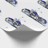 Zollgerechtes Schleifpapier für Motorräder Geschenkpapier (Ecke)