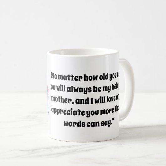 ZOLLGEWÄSSERSPORTRAT VON MAMA UND SOHN KAFFEETASSE (VorderseiteRechts)