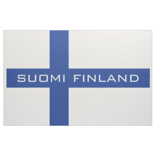 Zollgewebe unter finnischer Flagge Stoff (Yard (91,4 cm))