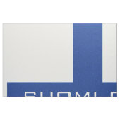 Zollgewebe unter finnischer Flagge Stoff (Fat Quarter (45,7 x 55,9 cm))