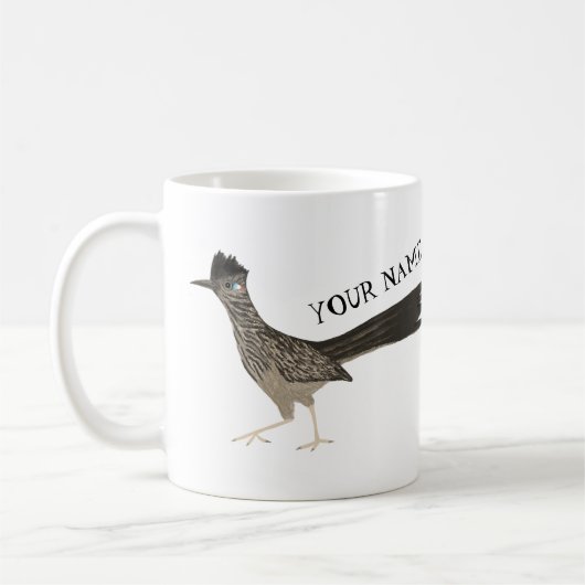 ZOLLISIERTE Roadrunner Roadrun Pencil Zeichnend Kaffeetasse (Links)