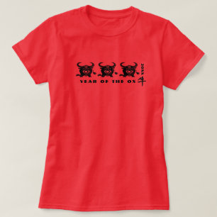 Zolljahr Chinesisches Jahr des Ochs T-Shirt