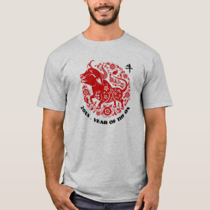 Zolljahr  Chinesisches Jahr des Ochs T-Shirt