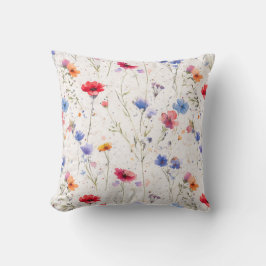 Zollkissen mit individuellem Blumenmuster in bunte Kissen