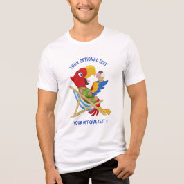 Zollkleidung für Beach Macaw Tri-Blend Shirt