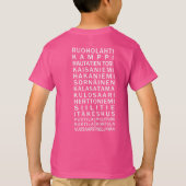 Zollkleidung für U-Bahnen in Helsinki T-Shirt (Rückseite)