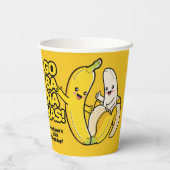Zollkodex für niedliche Bananen Pappbecher (Rückseite)