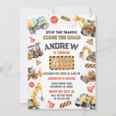 Zollkonfektionierte Trucks Geburtstagsparty Einladung (Vorderseite)