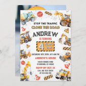 Zollkonfektionierte Trucks Geburtstagsparty Einladung (Vorne/Hinten)