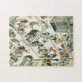 Zollkontrolle, lustiger Cartoon von Tony Sarg Puzzle (Horizontal)