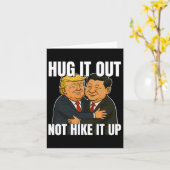 Zollkrieg Funny Trump Hugging Xi Jinping Trump Ta Karte (Gelbe Blume)