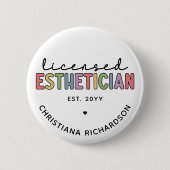 Zolllizenzierter Kosmetologe Button (Vorderseite)