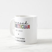 Zolllizenzierter Kosmetologe Kaffeetasse (Vorderseite Links)