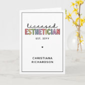 Zolllizenzierter Kosmetologe Karte (Gelbe Blume)