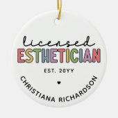 Zolllizenzierter Kosmetologe Keramik Ornament (Vorne)