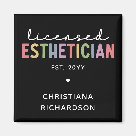 Zolllizenzierter Kosmetologe Magnet (Vorne)