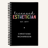 Zolllizenzierter Kosmetologe Notizblock (Vorderseite)