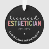 Zolllizenzierter Kosmetologe Ornament (Vorderseite)