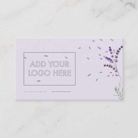 Zolllogo von Lavendel Visitenkarte (Vorderseite)