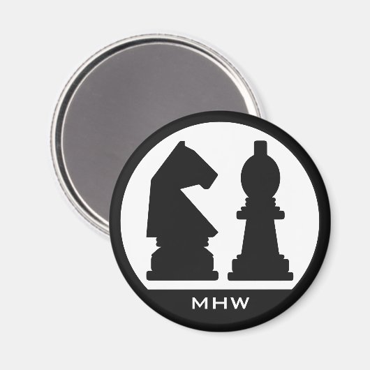 Zollmagnet CHESS Magnet (Vorderseite/Rückseite)