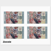 Zollmarke für Pferde Rechteckiger Aufkleber (Blatt)