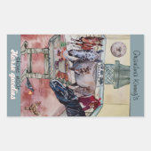 Zollmarke für Pferde Rechteckiger Aufkleber (Vorderseite)