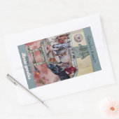 Zollmarke für Pferde Rechteckiger Aufkleber (Umschlag)