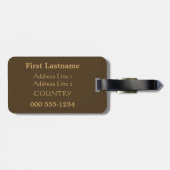 Zollmarke "Saint James" Gepäckanhänger (Rückseite horizontal)