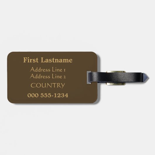 Zollmarke "Saint James" Gepäckanhänger (Rückseite horizontal)