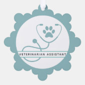 Zollmedizinische Fachkräfte Ornament Karte (Rückseite)