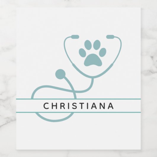 Zollmedizinische Fachkräfte Weinetikett (Einzelnes Label)