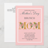 ZOLLMUTTER-TAG BRUNCH EINLADUNG (Vorne/Hinten)