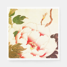 ZOLLPAPIER NAPKIN WEISSE BLUME SERVIETTE