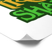 Zollplakat für Irland Poster (Ecke)