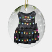 Zollpolizei Bulletproof Vest Polizeibeamte Ligh Keramik Ornament (Links)