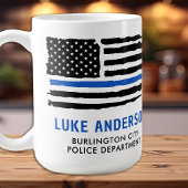 Zollpolizei Personalisiert dünne blaue Linie Kaffeetasse