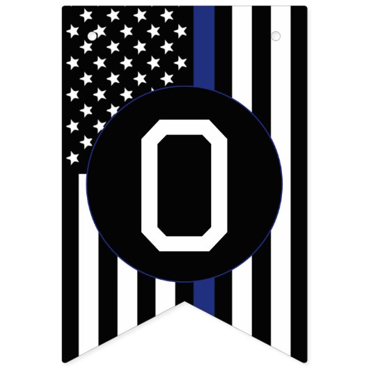 Zollpolizei Thin Blue Line Glückwunsch Wimpelkette (Zweite Fahne)