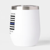 Zollpolizei Thin Blue Line Polizei (Rückseite)
