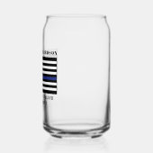 Zollpolizei Thin Blue Line Polizei Dosenglas (Links)