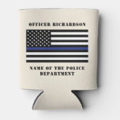 Zollpolizei Thin Blue Line Polizei Dosenkühler (Vorderseite)