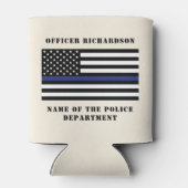 Zollpolizei Thin Blue Line Polizei Dosenkühler (Rückseite)