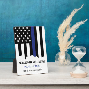 Zollpolizei Thin Blue Line Polizei Fotoplatte