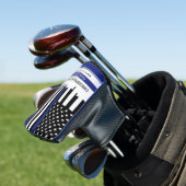 Zollpolizei Thin Blue Line Polizei Golf Headcover (In Situ)